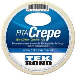 FITA CREPE 48 X 50MT TEKBOND - FEDERZONI CASA & CONSTRUÇÃO