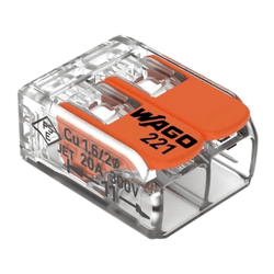 CONECTOR WAGO 221-612 2P 6MM 3UN - FEDERZONI CASA & CONSTRUÇÃO