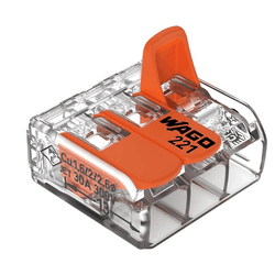CONECTOR WAGO 221-613 3P 6MM 3UN - FEDERZONI CASA & CONSTRUÇÃO