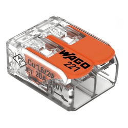 CONECTOR WAGO 221-412 2P 4MM 6UN - FEDERZONI CASA & CONSTRUÇÃO
