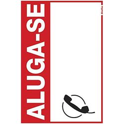 PLACA 20X30 ALUGA-SE 250CM - FEDERZONI CASA & CONSTRUÇÃO