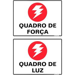 PLACA 20X30 QUADRO DE FORÇA/LUZ 250AX - FEDERZONI CASA & CONSTRUÇÃO