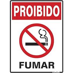 PLACA 15X20 PROIBIDO FUMAR 220AB - FEDERZONI CASA & CONSTRUÇÃO