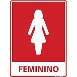PLACA 15X20 SANITARIO FEMININO 220AC - FEDERZONI CASA & CONSTRUÇÃO