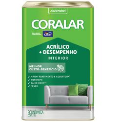 TINTA ACRIL CORAL FOSCO 18,0 LT RUBI - FEDERZONI CASA & CONSTRUÇÃO
