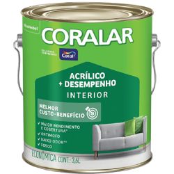 TINTA ACRIL CORAL FOSCO 3,6 LT CAMURCA - FEDERZONI CASA & CONSTRUÇÃO