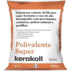 CIMENTO COLA AC3 BRANCO POLIVALENTE 20KG KERAKOLL - FEDERZONI CASA & CONSTRUÇÃO