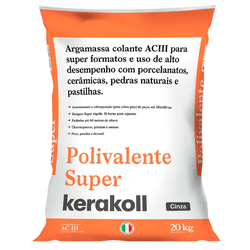 CIMENTO COLA AC3 CINZA POLIVALENTE 20KG KERAKOLL - FEDERZONI CASA & CONSTRUÇÃO