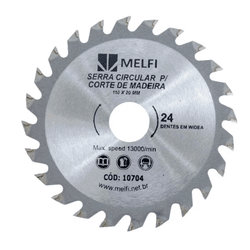 DISCO SERRA 4.3/8 MELF 24D MADEIRA - FEDERZONI CASA & CONSTRUÇÃO