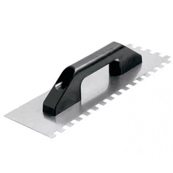 Desempenadeira ACO C/DENTE 10X10 CABO PLAST 60998 - FEDERZONI CASA & CONSTRUÇÃO