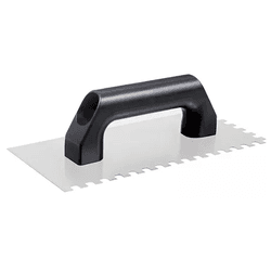 Desempenadeira ACO C/DENTE 10X10 CABO PLAST 60996 - FEDERZONI CASA & CONSTRUÇÃO