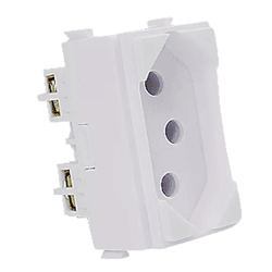 Módulo Tomada ILUMI I9 20A Branco 95141 - FEDERZONI CASA & CONSTRUÇÃO