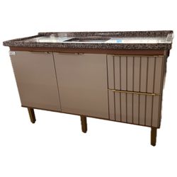 GABINETE MGM AGATA 1,44MT CAPPUCCINO/FREIJO - FEDERZONI CASA & CONSTRUÇÃO