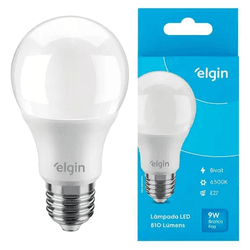 LAMPADA ELGIN LED BULBO 9W BIVOLT BRANCA - FEDERZONI CASA & CONSTRUÇÃO