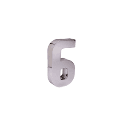 NUMERO RESID CROMADO 6/9 - FEDERZONI CASA & CONSTRUÇÃO