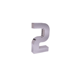 NUMERO RESID CROMADO 2 - FEDERZONI CASA & CONSTRUÇÃO