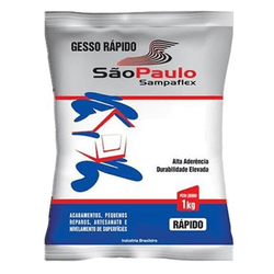 GESSO ESTUQUE RAPIDO 1 KG - FEDERZONI CASA & CONSTRUÇÃO