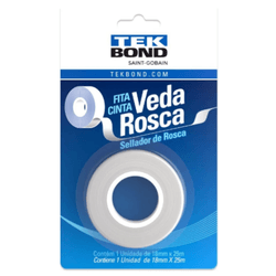 FITA VEDA ROSCA TEKBOND18MMX25MT - FEDERZONI CASA & CONSTRUÇÃO