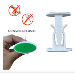 FIXADOR PARA PORTA PLASTICO ADESIVO PAREDE BRANCO ... - FEDERZONI CASA & CONSTRUÇÃO