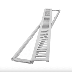 GRELHA ALUM C/PORTA 10 X 100 - FEDERZONI CASA & CONSTRUÇÃO