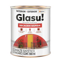 TINTA ESMALTE GLASU 0,9 LT BRANCO - FEDERZONI CASA & CONSTRUÇÃO