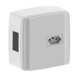 CDT+TOMADA 2P+T20 S/ DISJ BIP SOBREPOR 620632 - FEDERZONI CASA & CONSTRUÇÃO