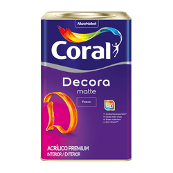 Coral Decora Matte Fosco 18L – Branco - Feira Tintas