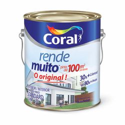 Tinta Coral Rende Muito 3,6L – Branco - Feira Tintas