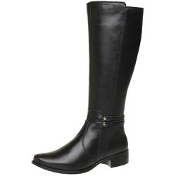 Bota Feminina Montaria de Couro Legitimo Cano Alto... - Felice Calçados