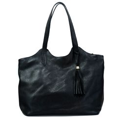 Bolsa Feminina Felice Luxo em Couro Legitimo Preto... - Felice Calçados