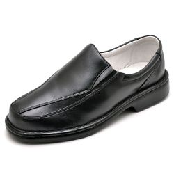 Sapato Social Contável de Couro Legitimo Preto - C... - Felice Calçados