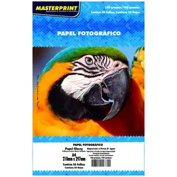 MP-PAPEL FOTO GLOSSY 180G/M² A4 - 50FOLHAS - 3020... - PARÁ SUPRIMENTOS