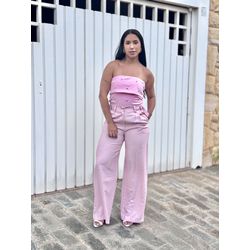 CALÇA PANTALONA FIVELA ROSA - 00086 - Feminices By Mi Silva