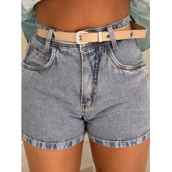 SHORT JEANS COM CINTO MA - 6001 - Feminices By Mi Silva