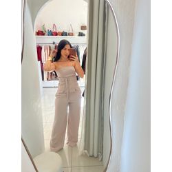 CONJUNTO TOMARA QUE CAIA COM CALÇA WIDE LEG CINZA ... - Feminices By Mi Silva