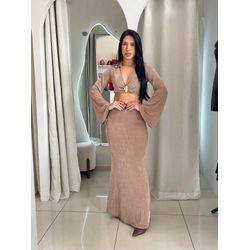 CONJUNTO GLAM TAUPE - 000115 - Feminices By Mi Silva