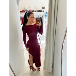VESTIDO CANELADO POWER COM FIVELA - 000098 - Feminices By Mi Silva