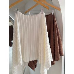 BLUSA CAPA EM TRICÔ MODAL OFF WHITE - 000119 - Feminices By Mi Silva