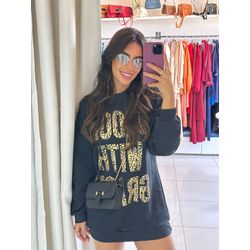 MOLETOM VEST - PRETO - 000164 - Feminices By Mi Silva