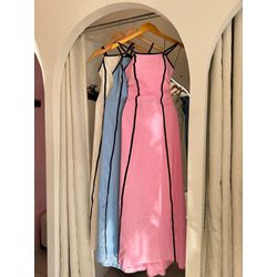 VESTIDO EM TECIDO MARRANT COM COSTAS ABERTAS- OFF ... - Feminices By Mi Silva