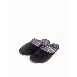 Chinelo Pelúcia Xadrez Preto - 51257 - Fenix 