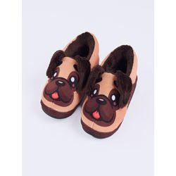 Pantufa Cão Pug 2D Inf - 22153 - Fenix 