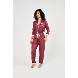 Pijama Aberto Bordo Fem - 9017 - Fenix 