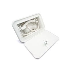 Chuveiro externo com caixa e chave Branco - Thetfo... - TOP RV Componentes e Soluções