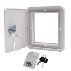 Entrada de Agua com tampa e chave Cor BRANCO - 150... - TOP RV Componentes e Soluções