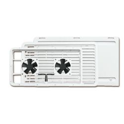 Grade De Ventilacao Externa Branca com ventoinha d... - TOP RV Componentes e Soluções
