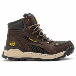 Bota Masculina Track Alaska Cano Médio Couro Legít... - Feroz Militar