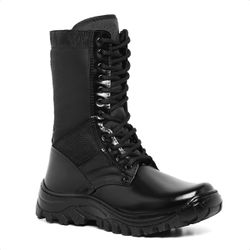 Coturno Troller Couro Legítimo - Com Ziper Palmilh... - Feroz Militar