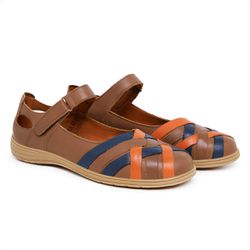 Sapatilha Feminina Lady Comfort com Tiras - Havana... - FERRACIOLI OFICIAL