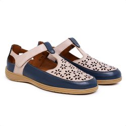 Sapatilha Feminina Lady Herança - Marinho - 4420MA... - FERRACIOLI OFICIAL